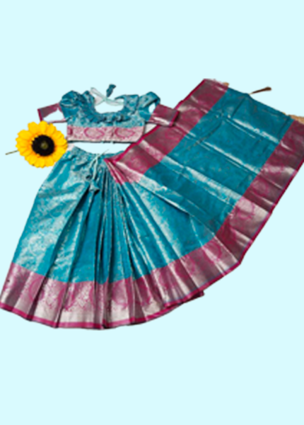 Katan Saree Blue