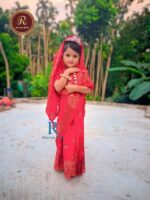 Baby Ready Lehenga Saree Japanese Silk  060 - Image 3
