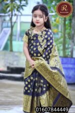 লতা কাতান রেডি শাড়ী কালো code 099