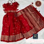 Baby Ready Lehenga Saree Japanese Silk meron 006