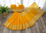 Baby ready saree yellow 360