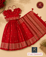 Baby Ready Lehenga Saree Japanese Silk meron 006 - Image 2