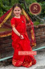 দোপাট্টা ওড়না সহ ঢাকাইয়া জামদানি লেহেঙ্গা সিস্টেম বেবি রেডি শাড়ি  cod 10101 - Image 2