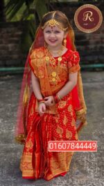 baby ready Banarasi Katan Saree with Dupatta cod 200 - Image 2