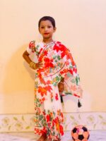 Chanderi Silk beby Ready Saree  code 1013 - Image 2