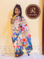 ডিজিটাল প্রিন্ট চান্দেরি সিল্ক রেডি শাড়ী - Image 2