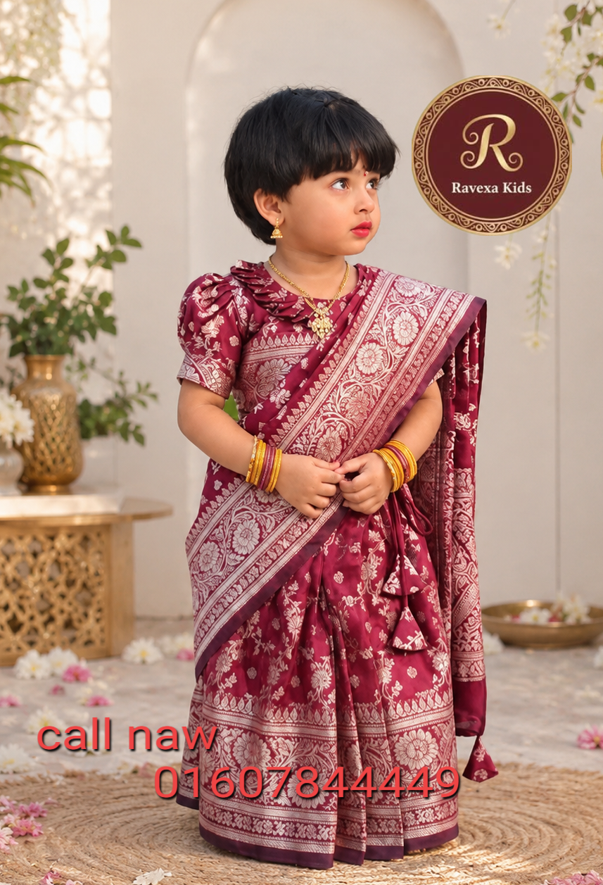 PixelLab.Studio-1784658530706 baby rady Katan Saree meron cod 108 - Image 1