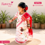 👗 Attractive ready-to-wear saree set for a little princess – Code S04 - Image 2