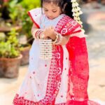 👗 Attractive ready-to-wear saree set for a little princess – Code S03 - Image 2