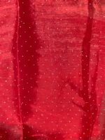 Premium Red Kids Ready Saree – Semi Tissue Fabric পুরো শাড়িতে ছোট পাথরের কাজ করা প্রিমিয়াম চায়না কাপড় ভিতরে নরম ফলস দেওয়া COD P2 - Image 2